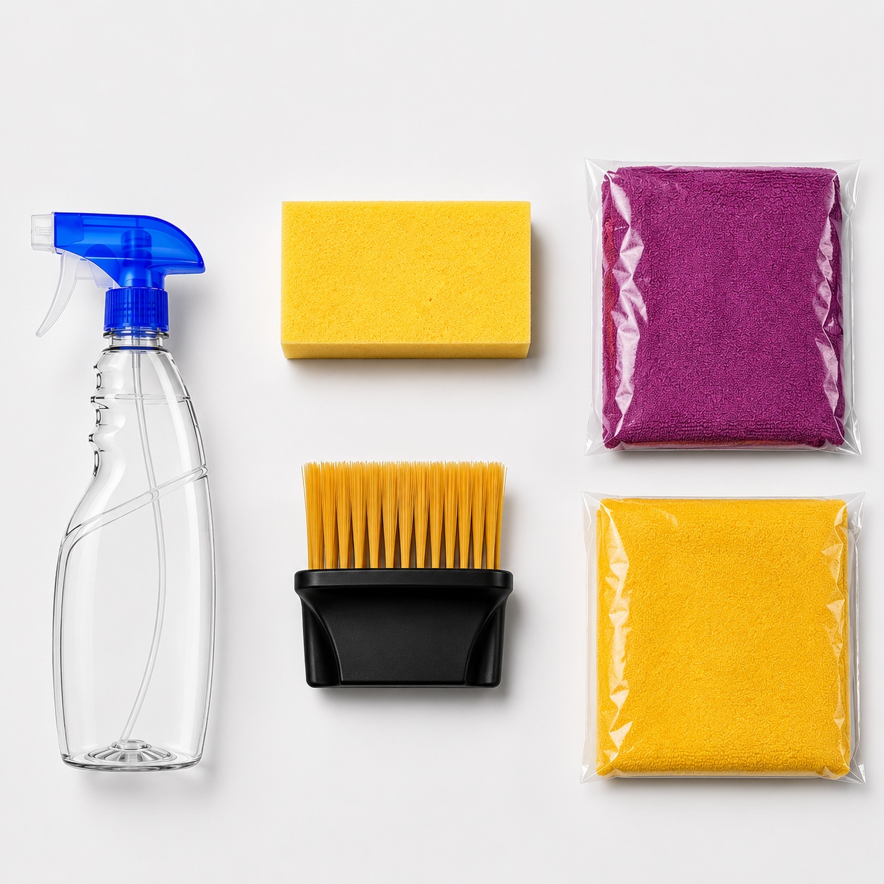 Fixtr five-piece car and bike cleaning kit